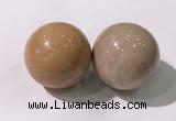 CDN1314 40mm round wood jasper decorations wholesale