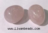 CDN1332 35*45mm egg-shaped rose quartz decorations wholesale