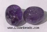 CDN1333 35*45mm egg-shaped amethyst decorations wholesale