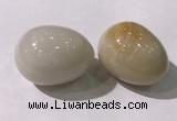 CDN1351 35*45mm egg-shaped yellow jade decorations wholesale