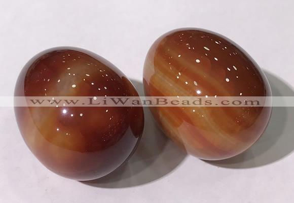 CDN1367 35*45mm egg-shaped agate decorations wholesale