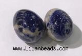 CDN1372 35*45mm egg-shaped sodalite decorations wholesale