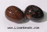 CDN1377 35*45mm egg-shaped mahogany obsidian decorations wholesale