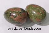 CDN1379 35*45mm egg-shaped unakite decorations wholesale