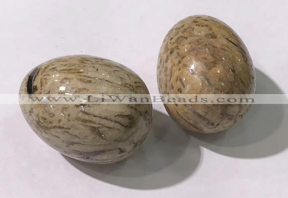 CDN1381 35*45mm egg-shaped feldspar decorations wholesale