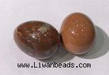 CDN1397 35*45mm egg-shaped brecciated jasper decorations wholesale