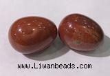 CDN1398 35*45mm egg-shaped red jasper decorations wholesale