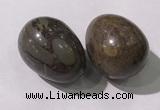 CDN1400 35*45mm egg-shaped tiger skin jasper decorations wholesale