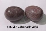 CDN1409 35*45mm egg-shaped red biotite decorations wholesale