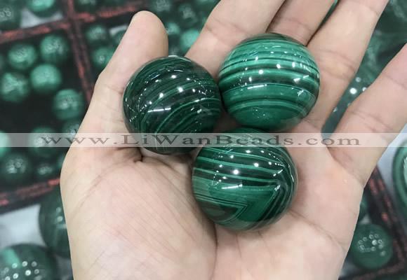 CDN22 30mm round natural malachite gemstone decorations