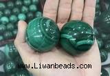 CDN23 40mm round natural malachite gemstone decorations