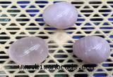 CDN307 30*40mm egg-shaped rose quartz decorations wholesale