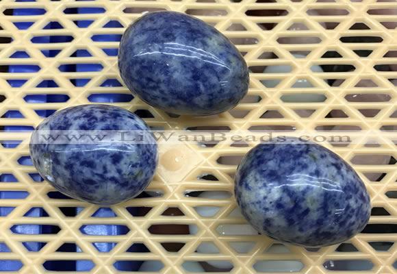 CDN308 30*40mm egg-shaped blue spot decorations wholesale