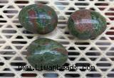 CDN309 30*40mm egg-shaped unakite decorations wholesale