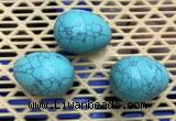 CDN315 30*40mm egg-shaped imitation turquoise decorations wholesale