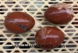 CDN319 30*40mm egg-shaped red jasper decorations wholesale