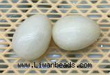 CDN335 35*50mm egg-shaped yellow jade decorations wholesale