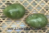 CDN339 35*50mm egg-shaped olivine decorations wholesale