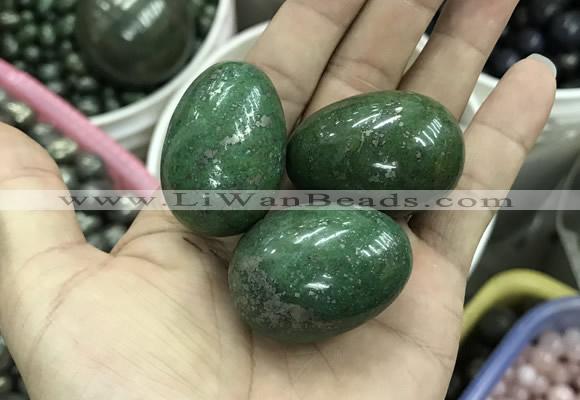 CDN34 28*38mm egg-shaped pyrite gemstone decorations wholesale