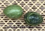 CDN340 35*50mm egg-shaped yellow green pine turquoise decorations