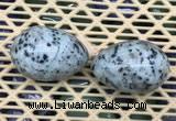 CDN349 35*50mm egg-shaped sesame jasper decorations wholesale