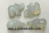 CDN381 20*40*30mm elephant rose quartz decorations wholesale