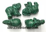 CDN384 20*40*30mm elephant imitation malachite decorations wholesale