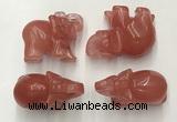 CDN385 20*40*30mm elephant cherry quartz decorations wholesale