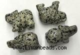 CDN391 20*40*30mm elephant dalmatian jasper decorations wholesale