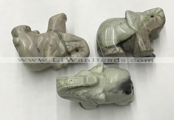 CDN409 25*50*35mm elephant picasso jasper decorations wholesale