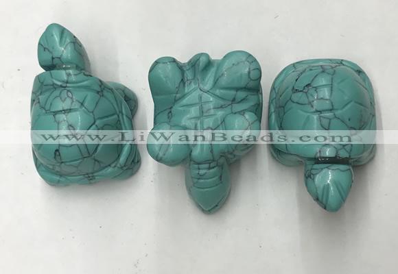 CDN435 28*45*22mm turtle imitation turquoise decorations wholesale