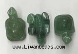 CDN437 28*45*22mm turtle green aventurine decorations wholesale