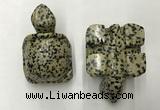 CDN461 38*55*28mm turtle dalmatian jasper decorations wholesale