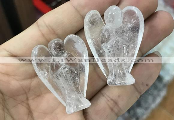 CDN470 30*40mm angel white crystal decorations wholesale