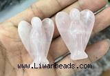 CDN471 30*40mm angel rose quartz decorations wholesale