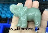 CDN514 33*65*45mm elephant green aventurine decorations wholesale