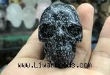 CDN555 35*50*40mm skull snowflake obsidian decorations wholesale