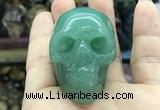 CDN563 35*50*40mm skull green aventurine decorations wholesale