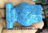 CDN574 35*50mm owl imitation turquoise decorations wholesale