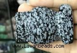 CDN576 35*50mm owl snowflake obsidian decorations wholesale