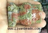 CDN578 35*50mm owl unakite decorations wholesale