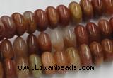 CDQ04 15.5 inches 6*12mm rondelle natural red quartz beads wholesale