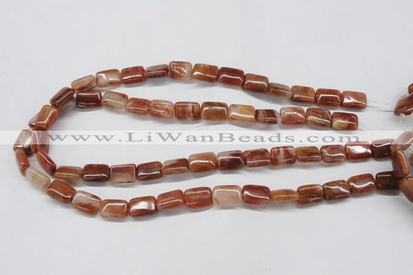 CDQ22 15.5 inches 13*18mm rectangle natural red quartz beads wholesale