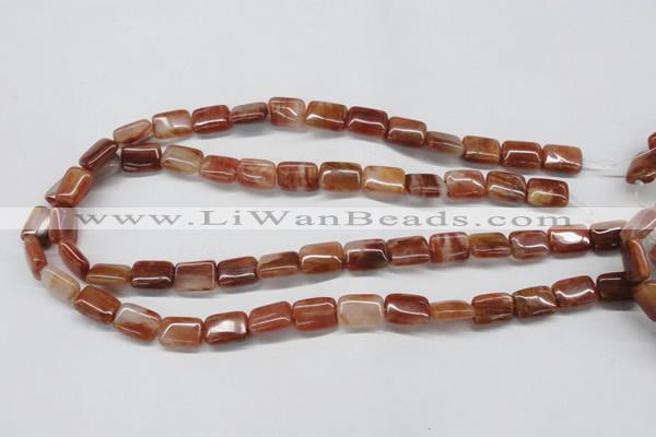 CDQ23 15.5 inches 15*20mm rectangle natural red quartz beads wholesale