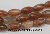 CDQ43 15.5 inches 7*13mm rice natural red quartz beads wholesale