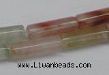 CDQ50 15.5 inches 4*13mm tube natural red quartz beads wholesale