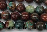 CDS188 15.5 inches 12mm round dyed serpentine jasper beads