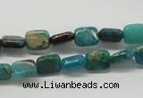 CDS21 16 inches 8*10mm rectangle dyed serpentine jasper beads wholesale