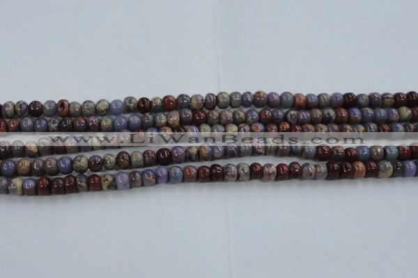 CDS276 15 inches 3*5mm rondelle dyed serpentine jasper beads