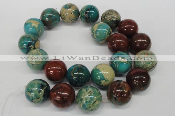 CDS28 15.5 inches 20mm round dyed serpentine jasper beads